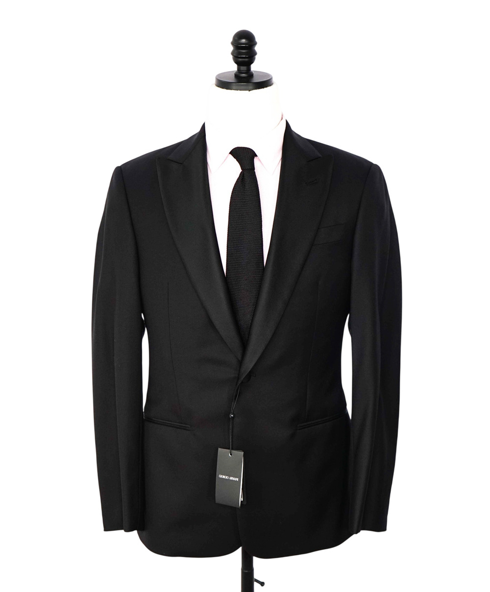 $3,195 GIORGIO ARMANI -Black Super 160's Dinner Jacket- 36S